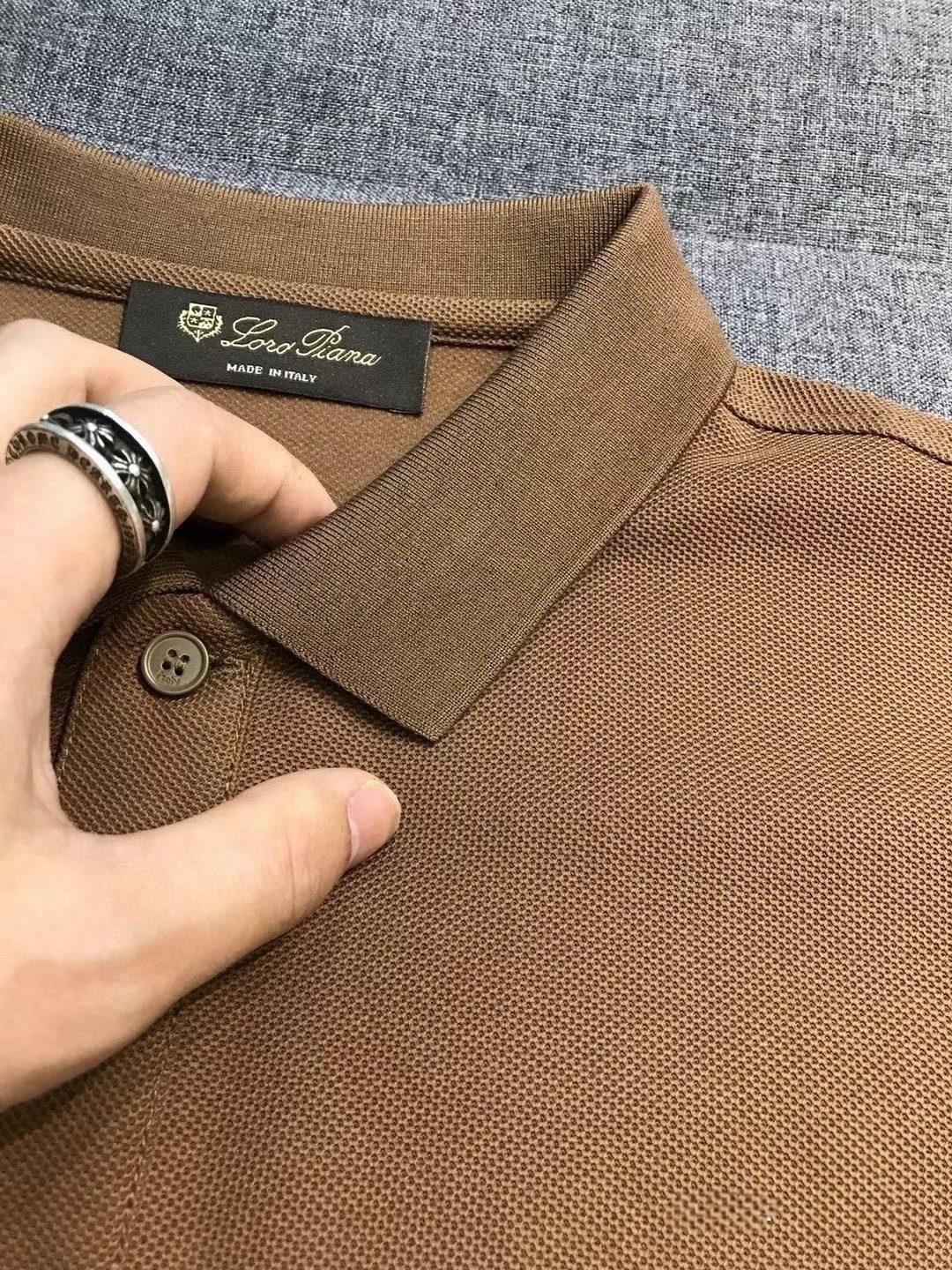 Loro Piana诺悠翩雅男士高端商务休闲珠地棉翻领POLO衫，贸易公司渠道臻品，系出名门，纯正血统品