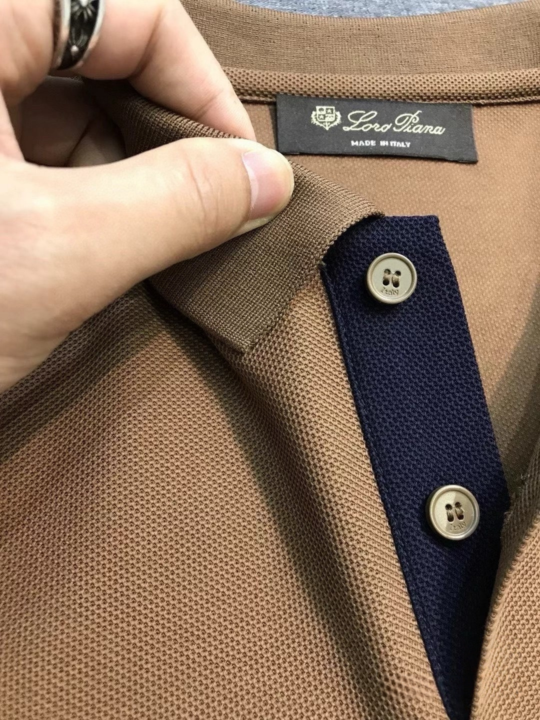 Loro Piana诺悠翩雅男士高端商务休闲珠地棉翻领POLO衫，贸易公司渠道臻品，系出名门，纯正血统品