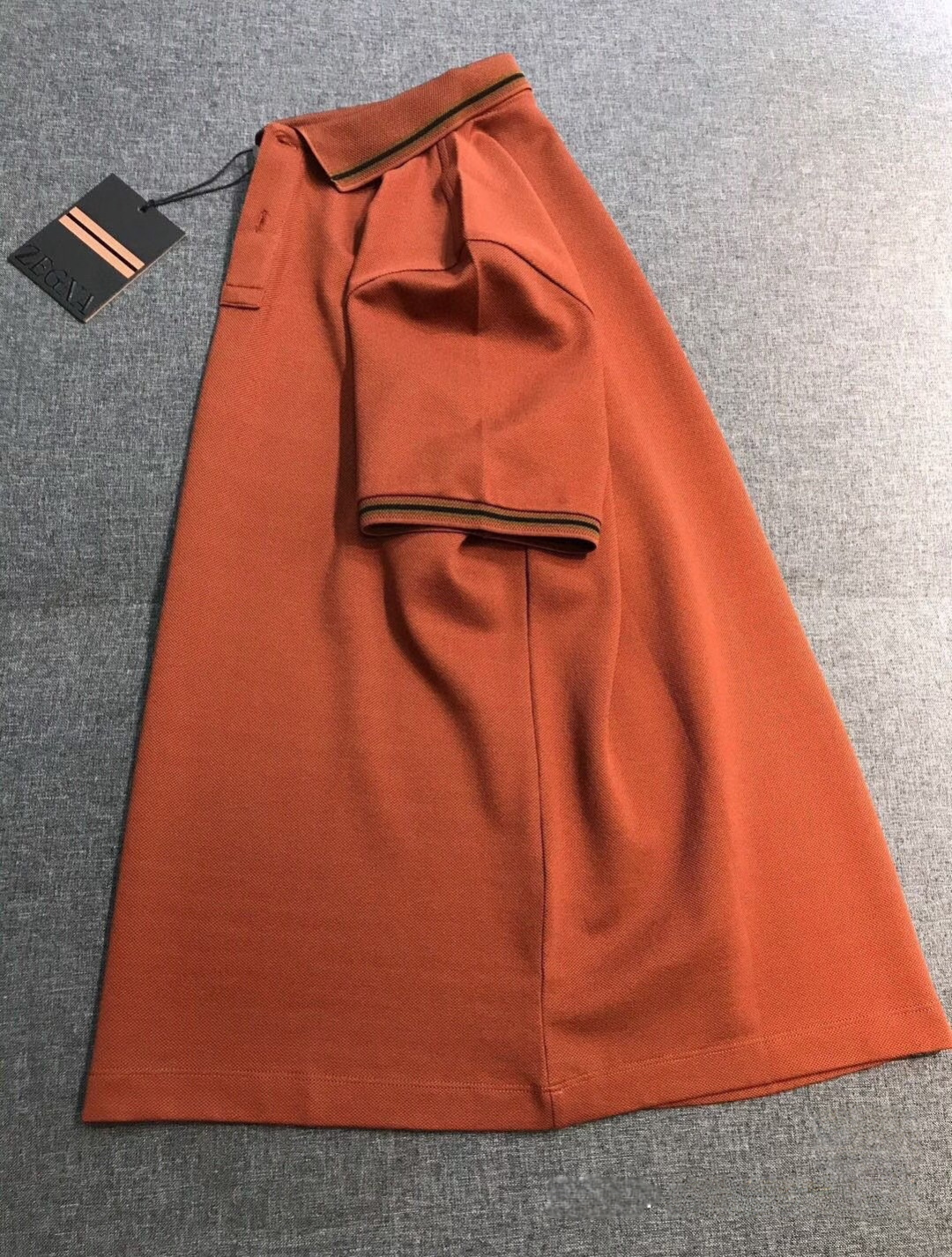 杰尼亚EZ男士高端商务休闲桑蚕丝混纺珠地棉翻领POLO衫，贸易公司渠道货，原厂代工出品，26年春夏新品，