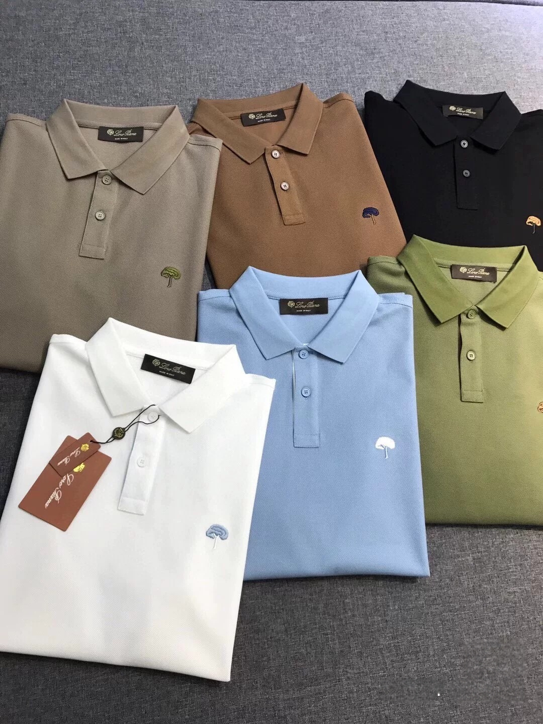 Loro Piana诺悠翩雅男士高端商务休闲珠地棉翻领POLO衫，贸易公司渠道臻品，系出名门，纯正血统品