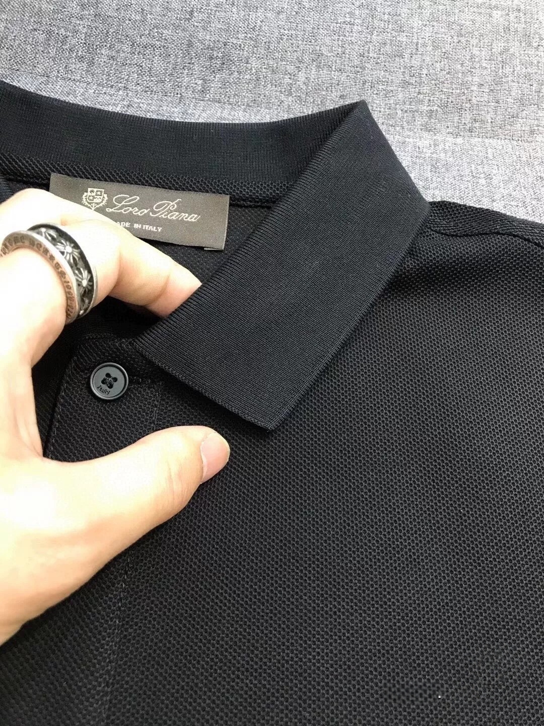 Loro Piana诺悠翩雅男士高端商务休闲珠地棉翻领POLO衫，贸易公司渠道臻品，系出名门，纯正血统品