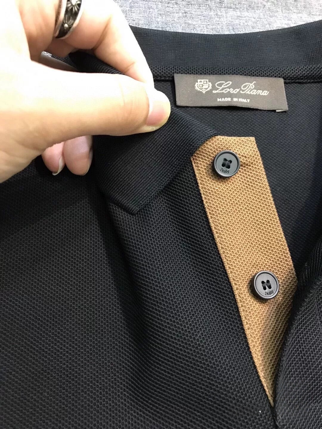 Loro Piana诺悠翩雅男士高端商务休闲珠地棉翻领POLO衫，贸易公司渠道臻品，系出名门，纯正血统品