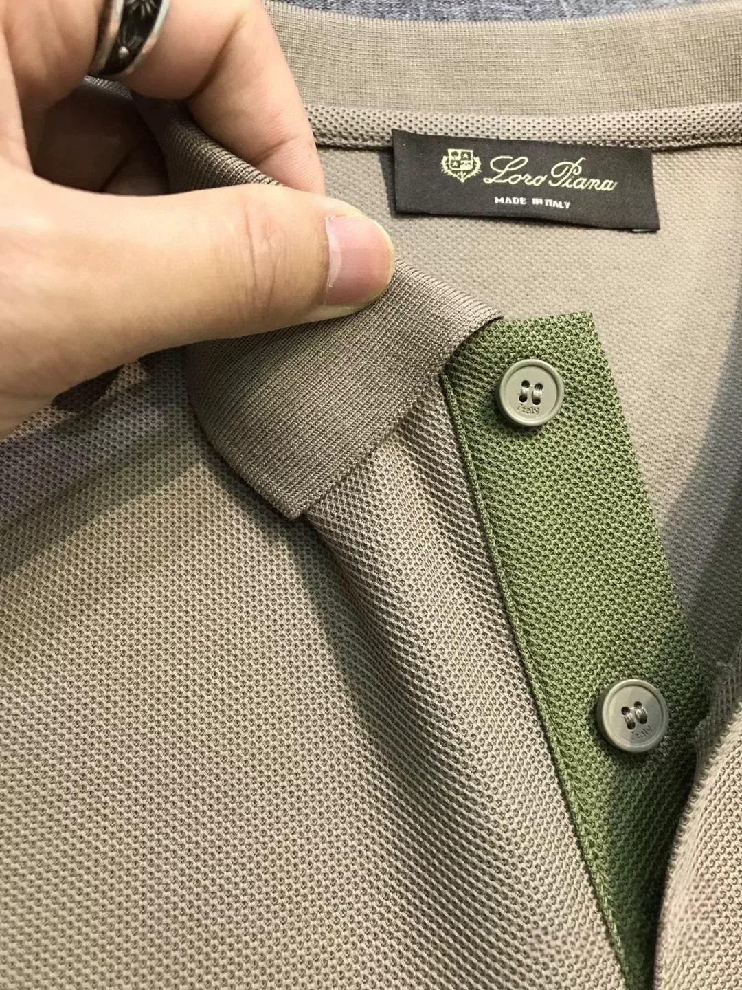 Loro Piana诺悠翩雅男士高端商务休闲珠地棉翻领POLO衫，贸易公司渠道臻品，系出名门，纯正血统品