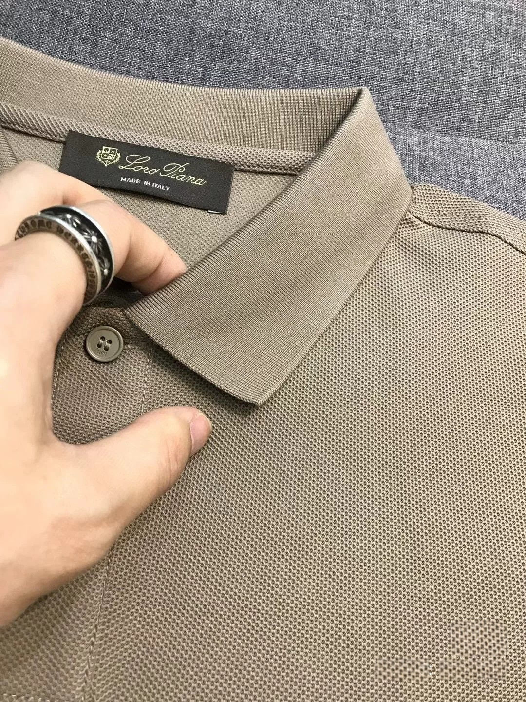 Loro Piana诺悠翩雅男士高端商务休闲珠地棉翻领POLO衫，贸易公司渠道臻品，系出名门，纯正血统品