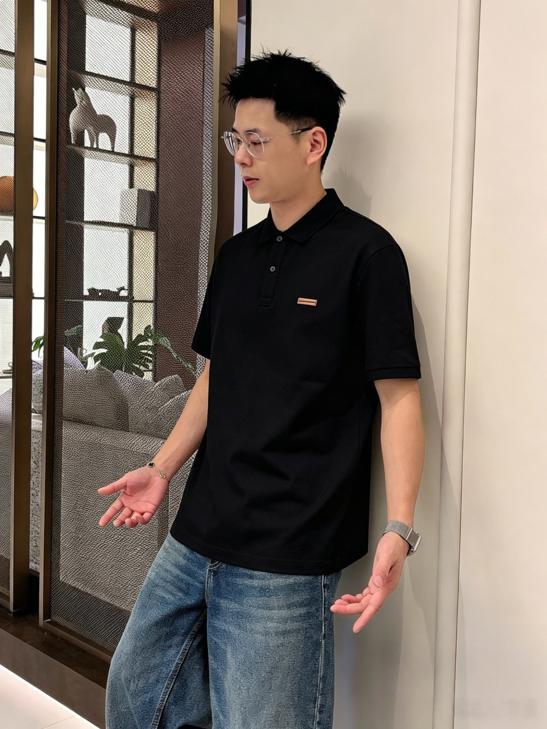 Zegna杰尼亚26ss高级男士商务休闲珠地棉翻领POLO衫，贸易公司渠道货，源自原厂代工出品，高端品鉴