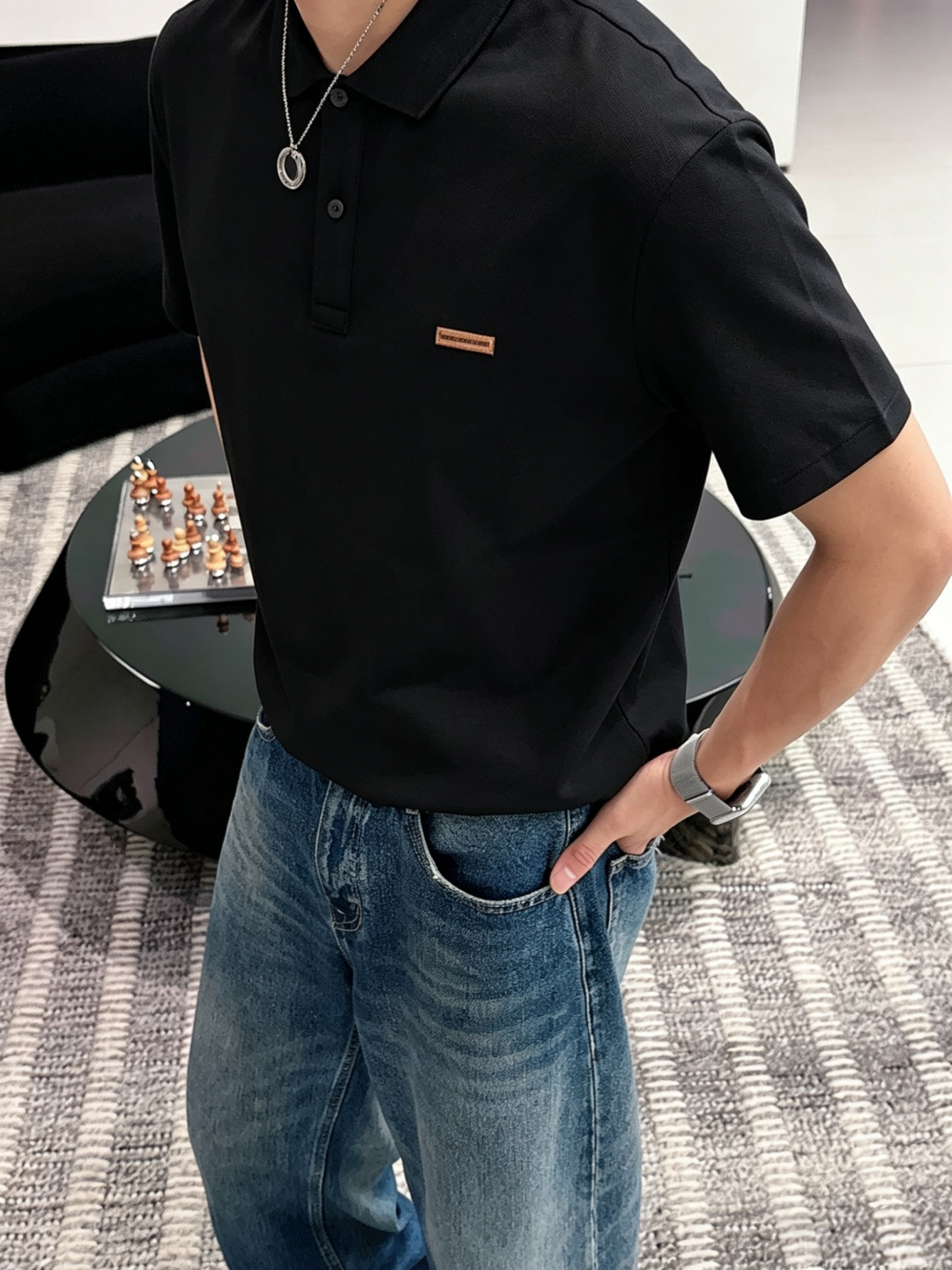 Zegna杰尼亚26ss高级男士商务休闲珠地棉翻领POLO衫，贸易公司渠道货，源自原厂代工出品，高端品鉴