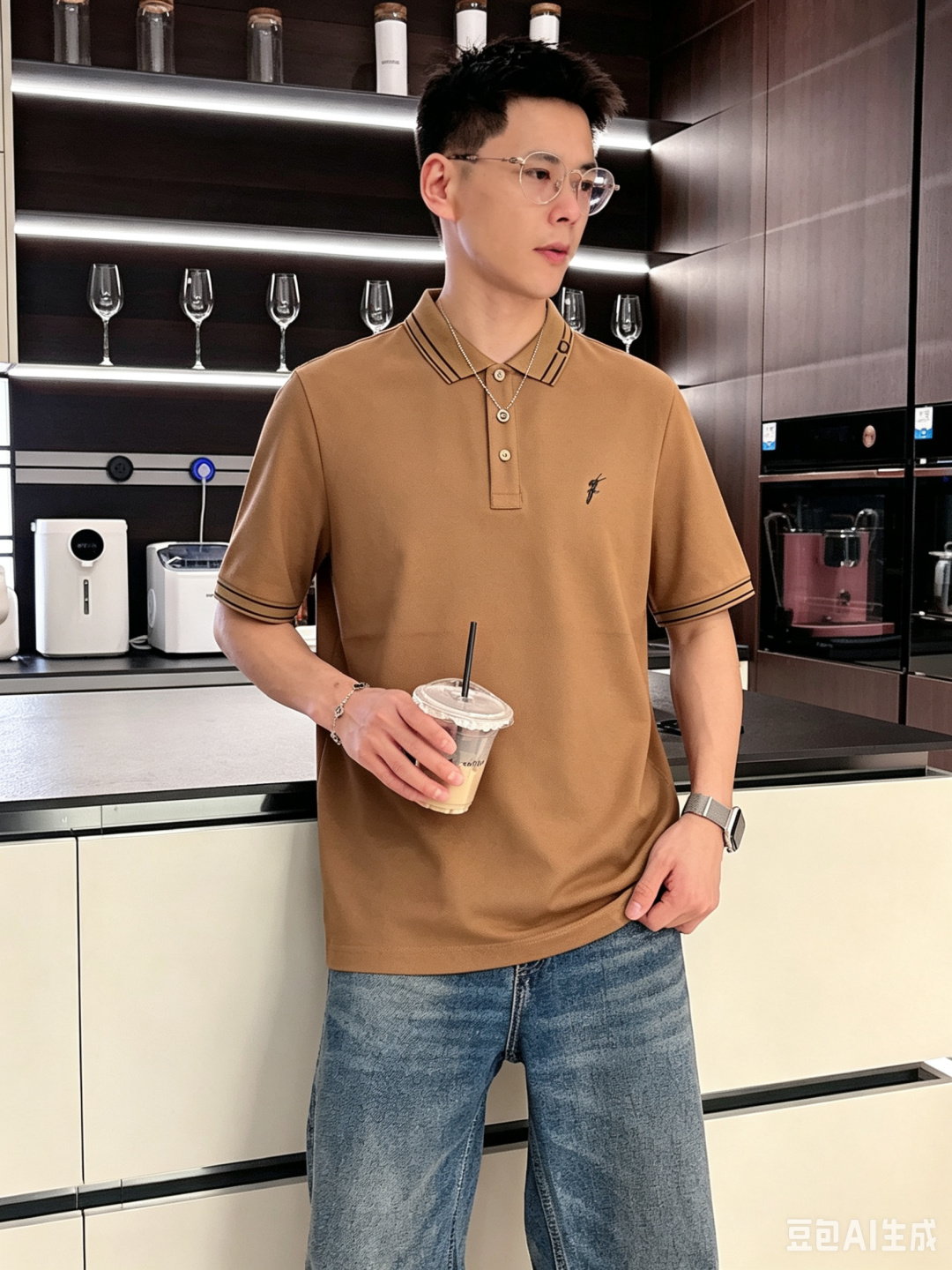 菲拉格慕26ss高级男士商务休闲珠地棉翻领POLO衫，贸易公司渠道货，源自原厂代工出品，高端品鉴心水之物