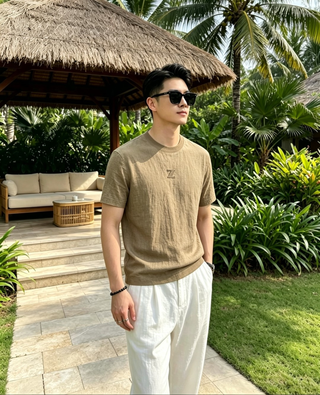 NO:875714,Zegna linen old money style, high-end customization - supreme business casual style 26ss men's linen round neck short-sleeved T-shirt, classic business men's clothing, the ceiling of the men's clothing industry, LP high texture ~ high-quality simple TEE, this linen shirt is precise to the delicate craftsmanship of every stitch, completely different from ordinary fabric cutting. The lines are smooth, the version is crisp, and the body shape is perfectly modified without any  Whether it is for daily outings or business casual, it can be easily controlled and shows the elegance of men. The classic round neck design is simple yet elegant, and the double-layer fake two-piece design at the hem is suitable for various styles of wear. Whether it is paired with casual jeans or smart business trousers, it can show a unique fashion taste and easily become the focus of the crowd. The texture is silky, close to the skin and breathable!  Size 48-56 (please state your height and weight when placing an order),,loro piana,zegna,jeans,T-shirt,tees,t-shirt,19860909Zegna杰尼亚亚麻老钱风、高端定制-至尊商务休闲风26ss男士麻料圆领短袖T恤,经典商务男装,男装界的天花板,LP高质感~高质感的简约TEE,这款麻料衫,精准到每一针的细腻工艺,完全区别于普通面料裁剪.线条流畅,版型挺括,完美修饰身形,无论是日常出街还是商务休闲,都能轻松驾驭,彰显男士优雅气质.经典圆领设计,简约而不失大气,下摆双层假两件叠穿设计.适配各种风格穿搭.无论是搭配休闲牛仔裤,还是干练的商务西裤,都能展现出独特的时尚品味,轻松成为人群焦点.质感丝滑,贴身亲肤透气！ 尺码48-56（下单请报身高体重）,,loro piana,zegna,jeans,T-shirt,tees，t-shirt,,Men's clothing