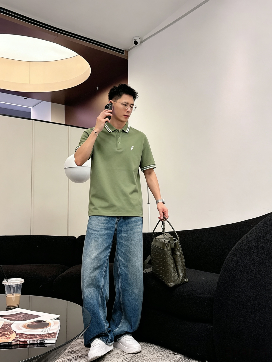 菲拉格慕26ss高级男士商务休闲珠地棉翻领POLO衫，贸易公司渠道货，源自原厂代工出品，高端品鉴心水之物