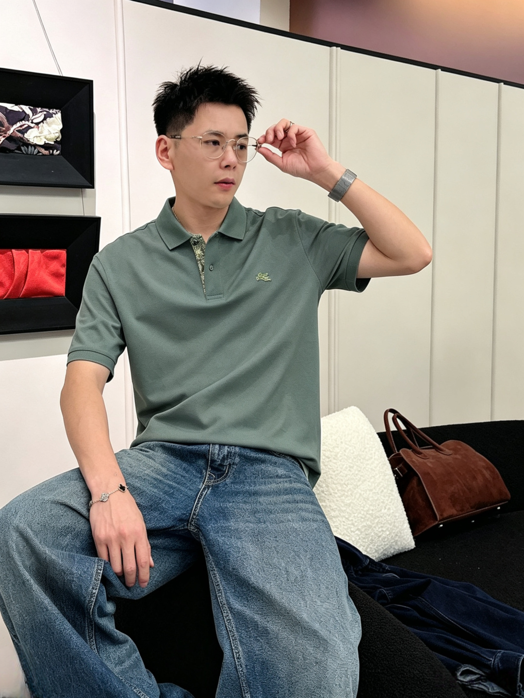 Hermes爱马仕2026ss夏季新款刺绣logo男士翻领Polo衫！经典商务男款，高端男装的天花板级别