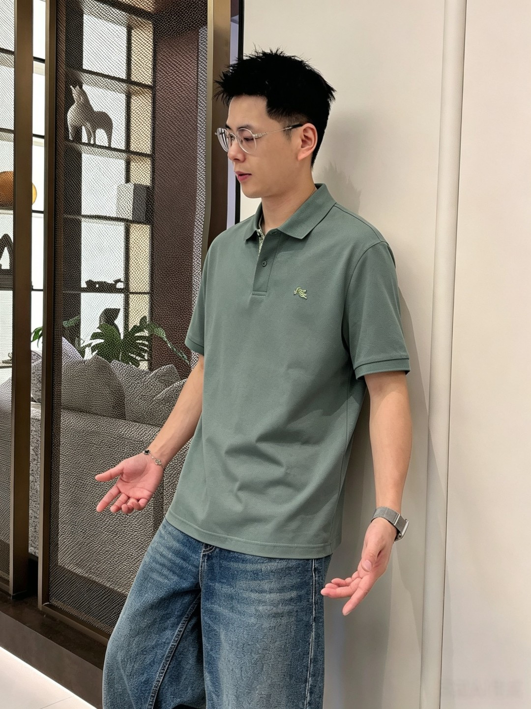 Hermes爱马仕2026ss夏季新款刺绣logo男士翻领Polo衫！经典商务男款，高端男装的天花板级别