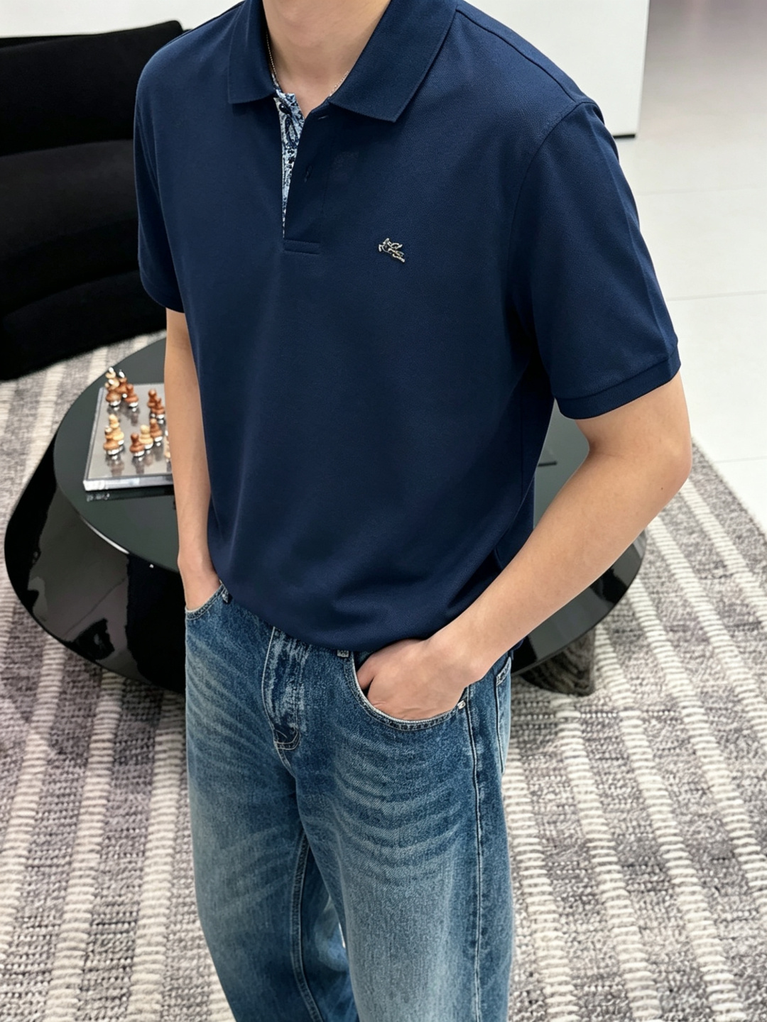 Hermes爱马仕2026ss夏季新款刺绣logo男士翻领Polo衫！经典商务男款，高端男装的天花板级别