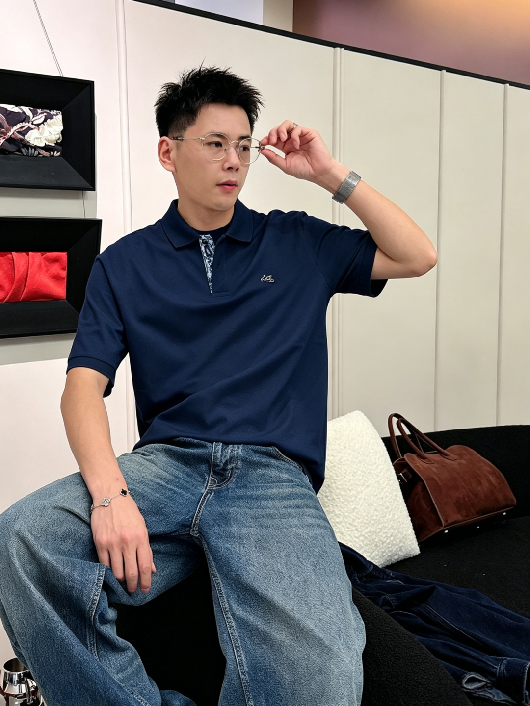Hermes爱马仕2026ss夏季新款刺绣logo男士翻领Polo衫！经典商务男款，高端男装的天花板级别