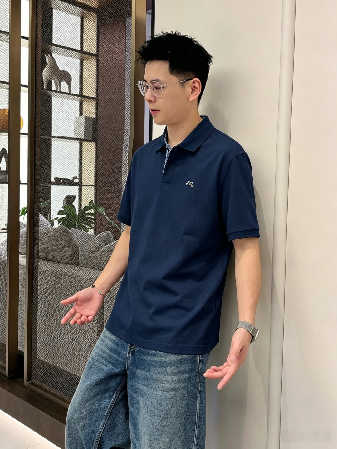 Hermes爱马仕2026ss夏季新款刺绣logo男士翻领Polo衫！经典商务男款，高端男装的天花板级别