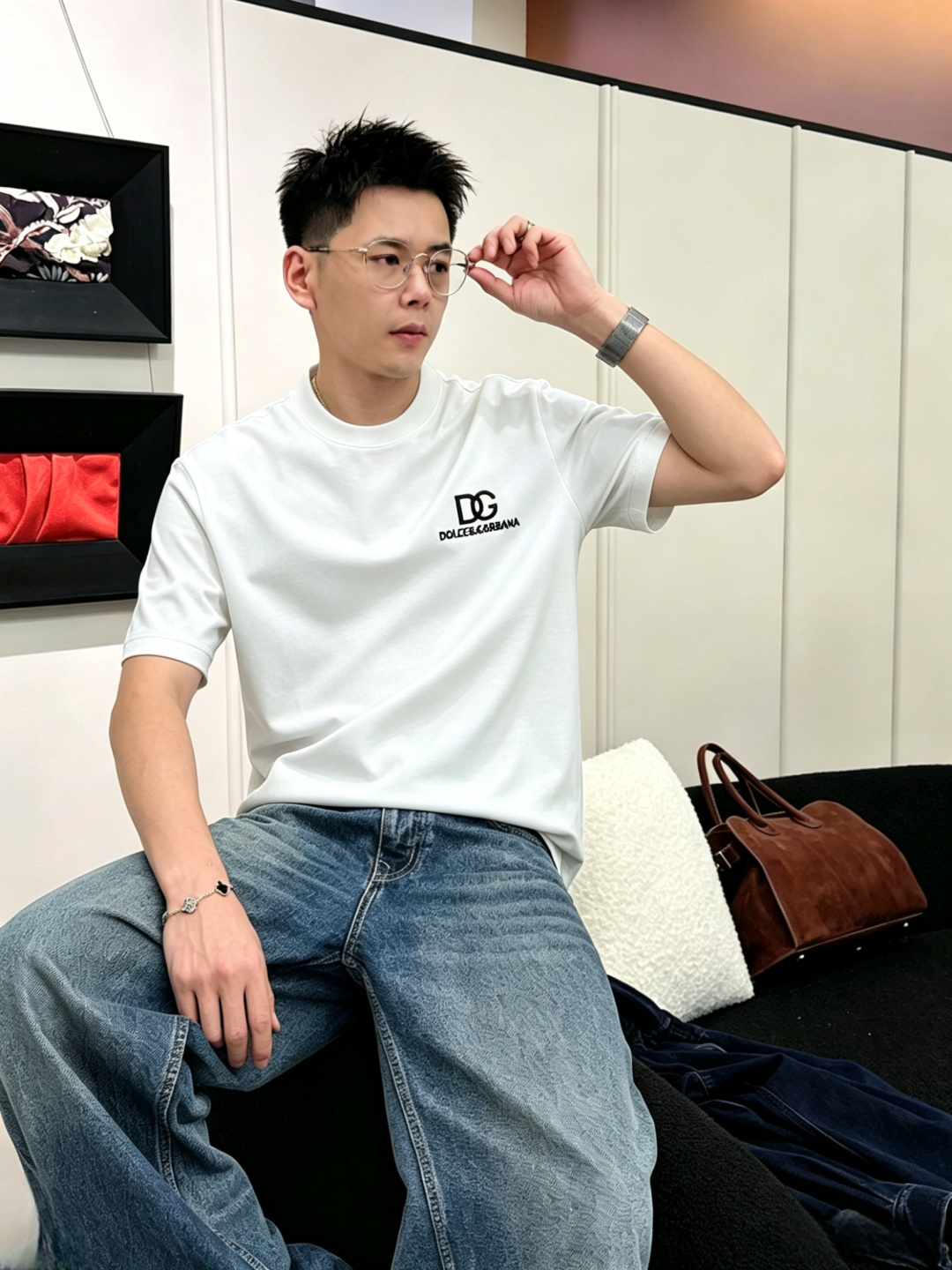 Dolce&Gabbana杜嘉班纳、26ss春夏新款刺绣logo短袖T恤！选用棉中贵族PIMA棉的高端8