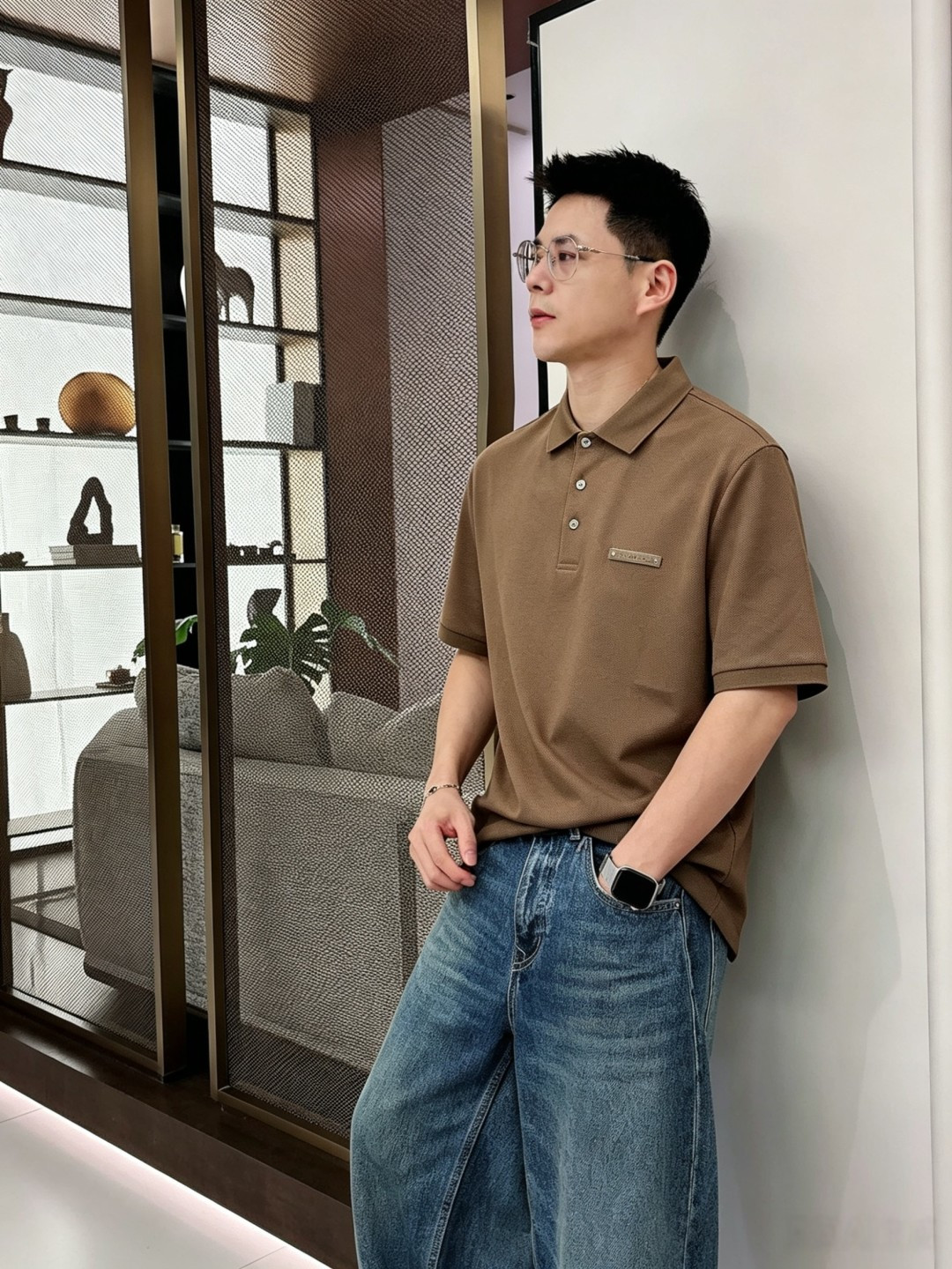 布鲁提高级男士商务休闲珠地棉翻领POLO衫，贸易公司渠道货，源自原厂代工出品，高端品鉴心水之物，26年春