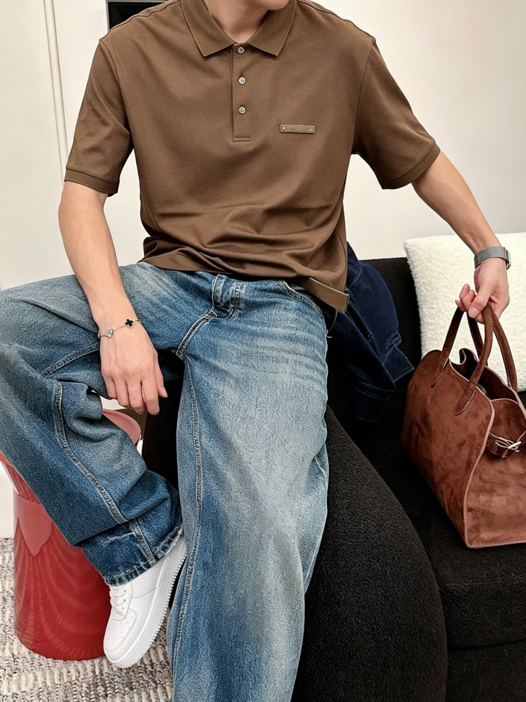 布鲁提高级男士商务休闲珠地棉翻领POLO衫，贸易公司渠道货，源自原厂代工出品，高端品鉴心水之物，26年春
