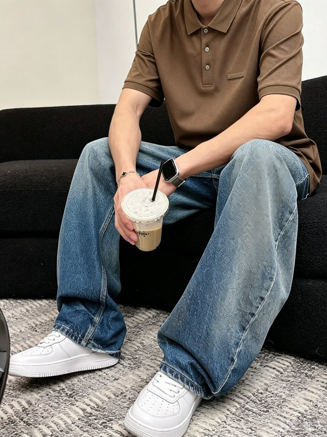 布鲁提高级男士商务休闲珠地棉翻领POLO衫，贸易公司渠道货，源自原厂代工出品，高端品鉴心水之物，26年春