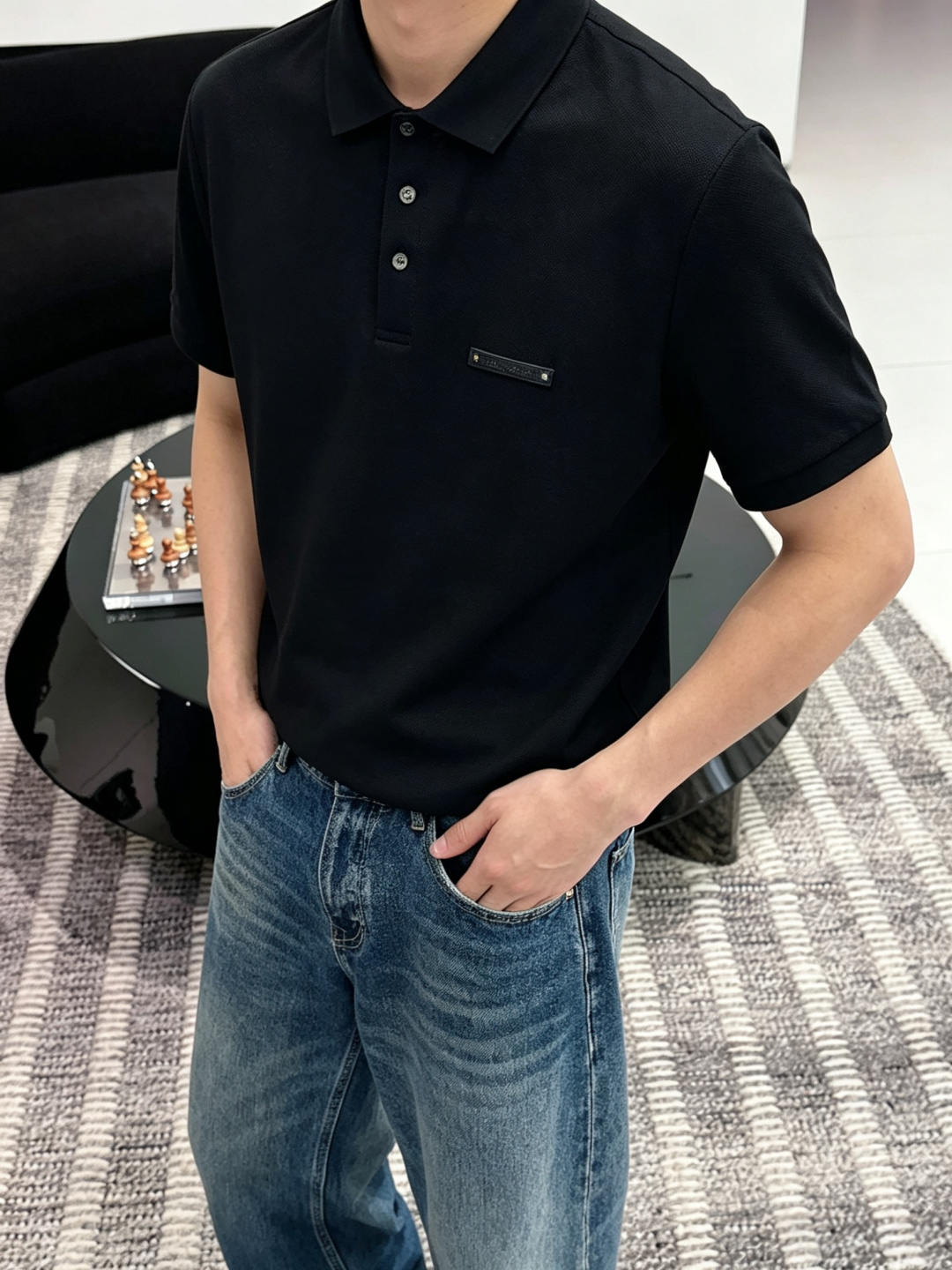布鲁提高级男士商务休闲珠地棉翻领POLO衫，贸易公司渠道货，源自原厂代工出品，高端品鉴心水之物，26年春