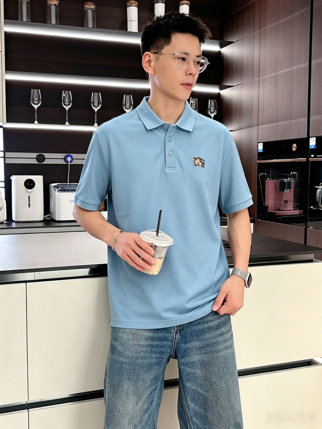 Burberry巴宝莉2026ss夏季新款字母logo男士翻领Polo衫！经典商务男款，高端男装的天花板