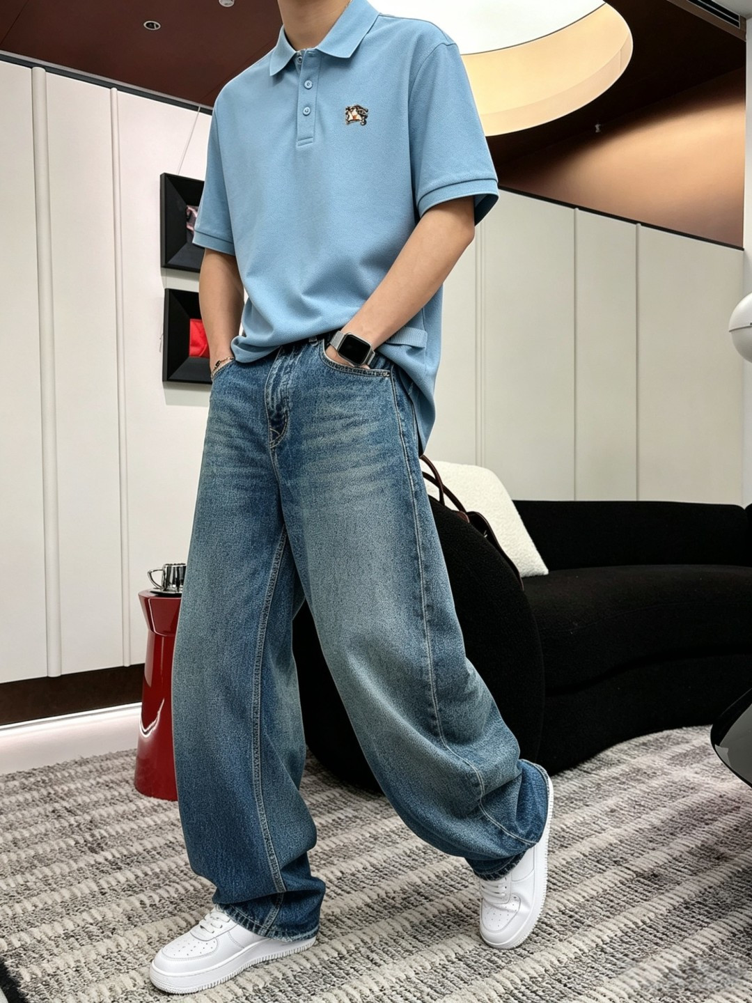 Burberry巴宝莉2026ss夏季新款字母logo男士翻领Polo衫！经典商务男款，高端男装的天花板
