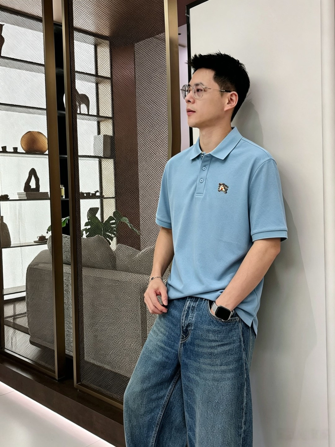 Burberry巴宝莉2026ss夏季新款字母logo男士翻领Polo衫！经典商务男款，高端男装的天花板