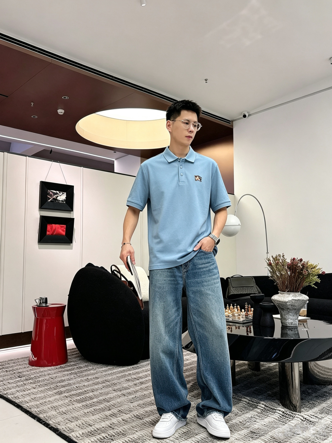 Burberry巴宝莉2026ss夏季新款字母logo男士翻领Polo衫！经典商务男款，高端男装的天花板