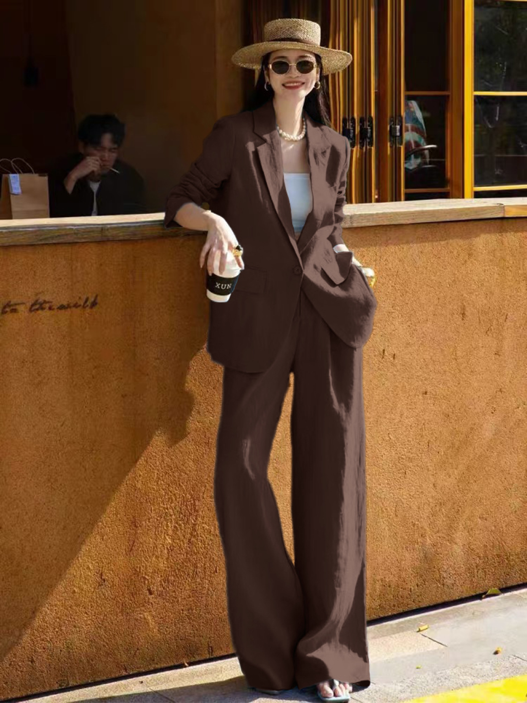High Quality Women’s Clothes: Heavy Pounds Lynch Package in Coffee Color - 图片 3