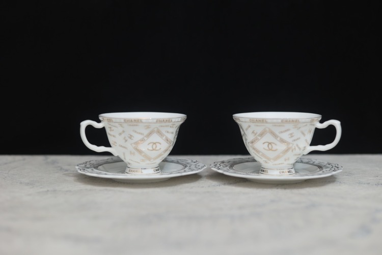 Chanel Coffee Cup and Saucer Set - Luxury Tea Cup Set for Home and Decor 6 Chanel Coffee Cup and Saucer Set - Luxury Tea Cup Set for Home and Decor