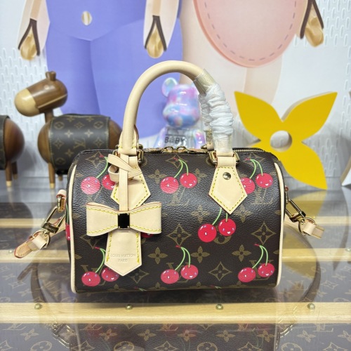 Louis Vuitton Speedy Bandouliere Bag Monogram Coated Canvas Cherry 1 Louis Vuitton Speedy Bandouliere Bag Monogram Coated Canvas Cherry