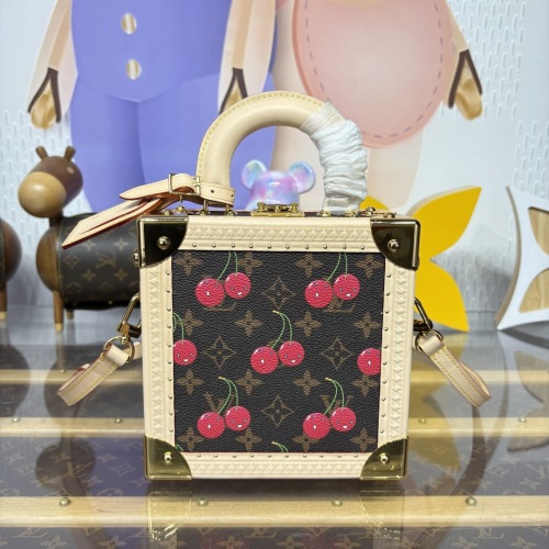 Louis Vuitton Takashi Murakami Mini Square Trunk Cherry Monogram Handbag 1 Louis Vuitton Takashi Murakami Mini Square Trunk Cherry Monogram Handbag