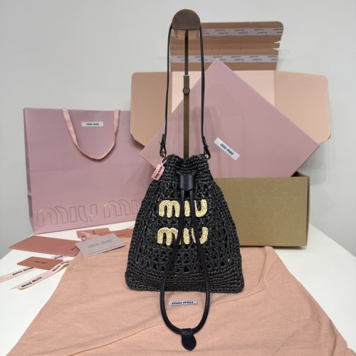Miu Miu Raffia Bucket Bag - Compact & Chic Summer Essential