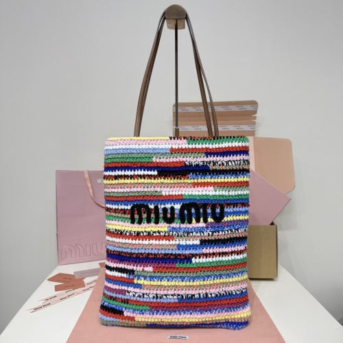 Miu Miu Crochet Tote Bag with Leather Handles - Stylish & Unique Design 1 Miu Miu Crochet Tote Bag with Leather Handles - Stylish & Unique Design