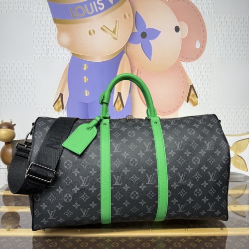 Louis Vuitton Keepall Bandoulière 50 Monogram Eclipse Travel Bag 1 Louis Vuitton Keepall Bandoulière 50 Monogram Eclipse Travel Bag