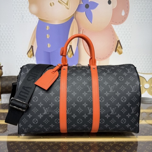 Louis Vuitton Keepall Bandouliere 45 Monogram Eclipse Travel Bag 1 Louis Vuitton Keepall Bandouliere 45 Monogram Eclipse Travel Bag