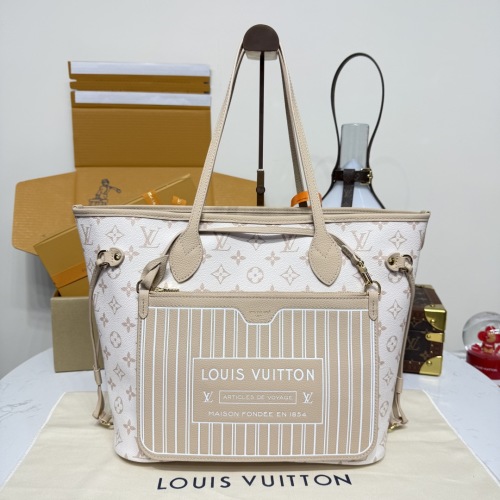 Louis Vuitton Neverfull Inside Out Medium White Monogram Canvas Tote Bag 1 Louis Vuitton Neverfull Inside Out Medium White Monogram Canvas Tote Bag