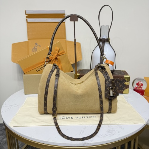 Louis Vuitton Expressential Medium Handbag in Brown Leather and Monogram Canvas 1 Louis Vuitton Expressential Medium Handbag in Brown Leather and Monogram Canvas