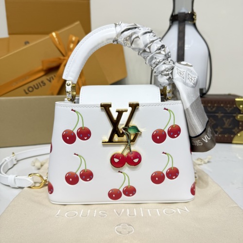 Louis Vuitton Capucines Mini White Cherry Takashi Murakami Limited Edition 1 Louis Vuitton Capucines Mini White Cherry Takashi Murakami Limited Edition