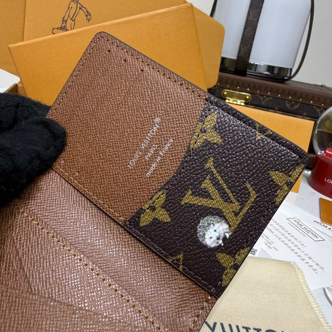 루이비통 모노그램 포레스트 코팅 캔버스 포켓 지갑 상세 이미지 7
