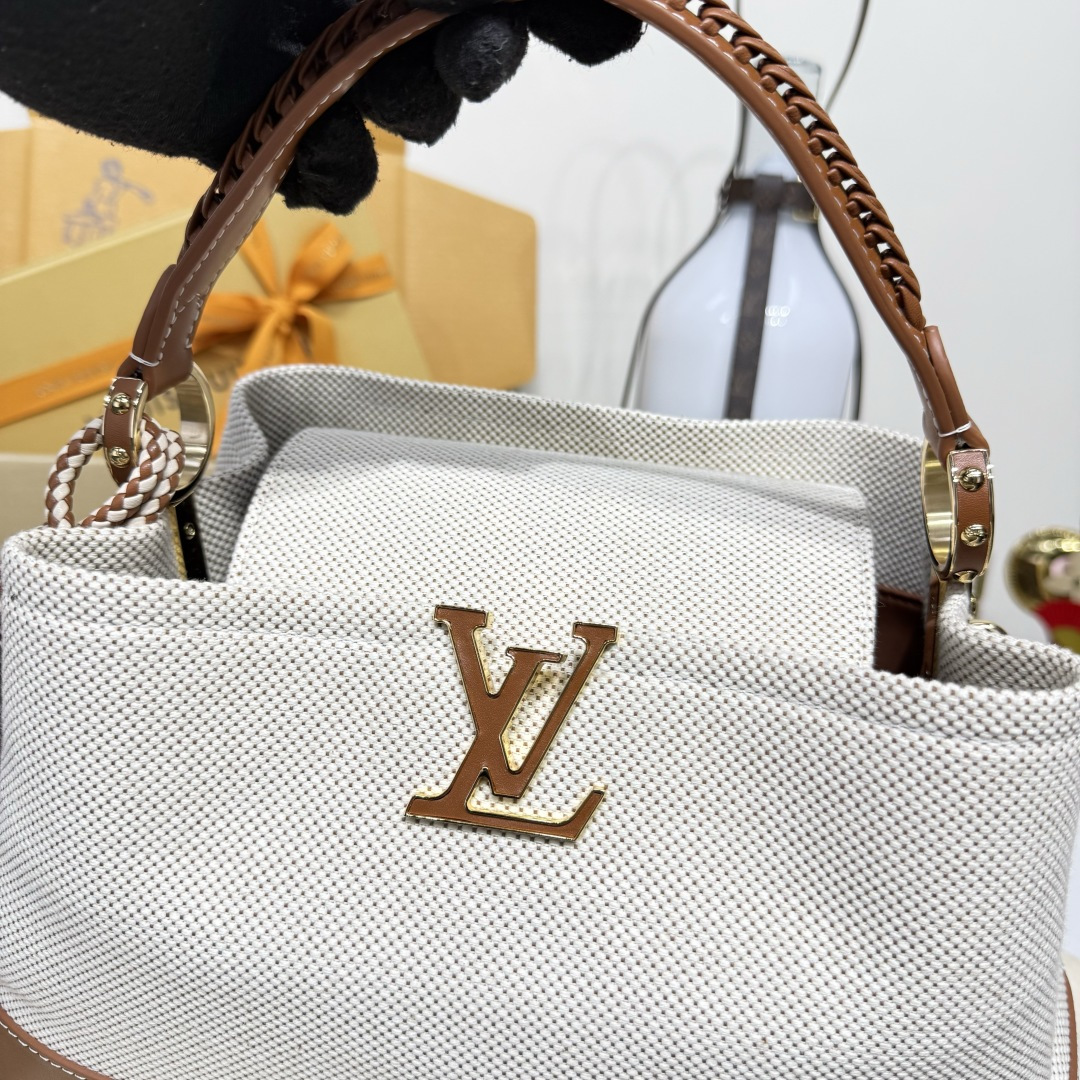 路易威登 Louis Vuitton 高定典藏高定设计师遮阳帽帽子 #E4D7B8DE 5