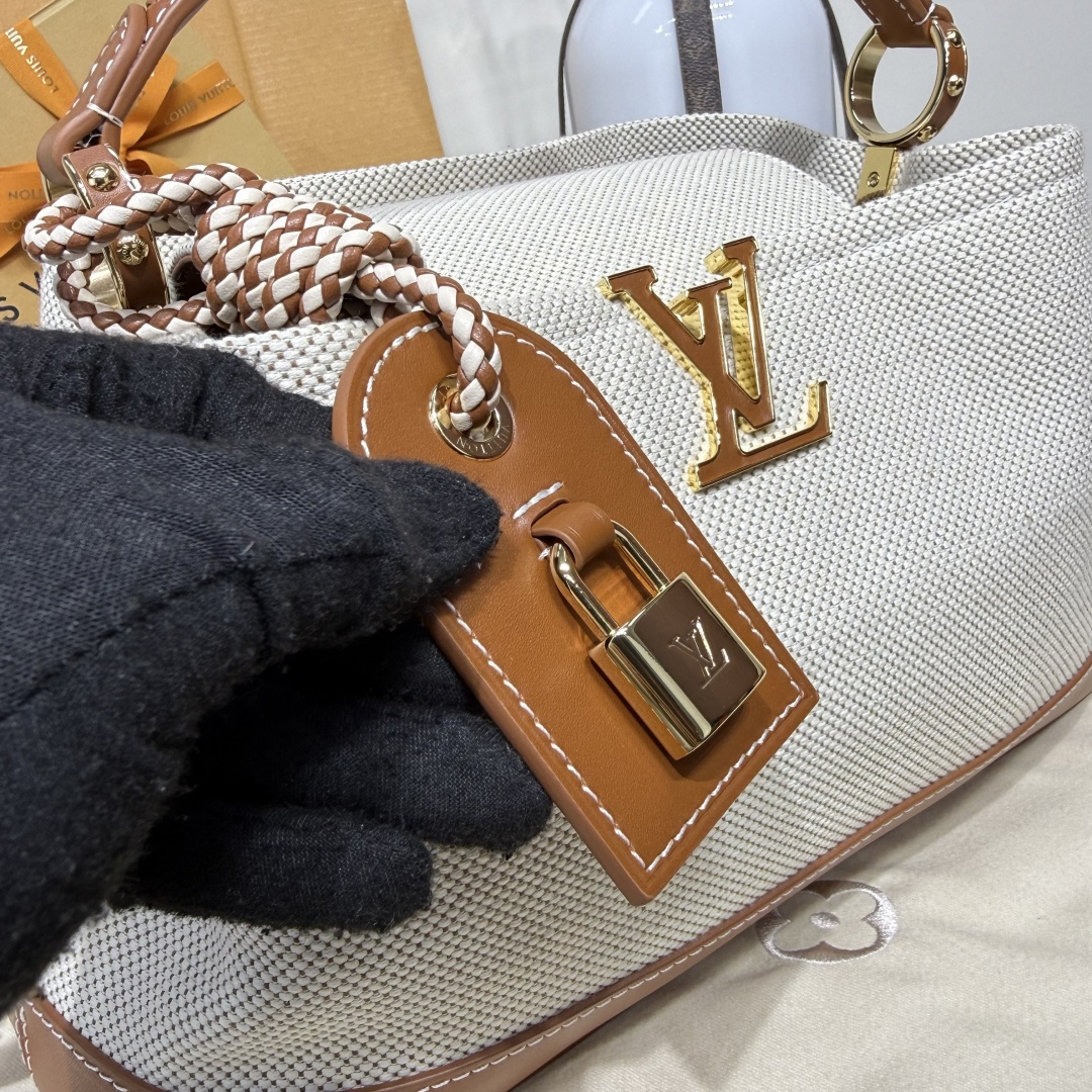 路易威登 Louis Vuitton 高定典藏高定设计师遮阳帽帽子 #E4D7B8DE 6
