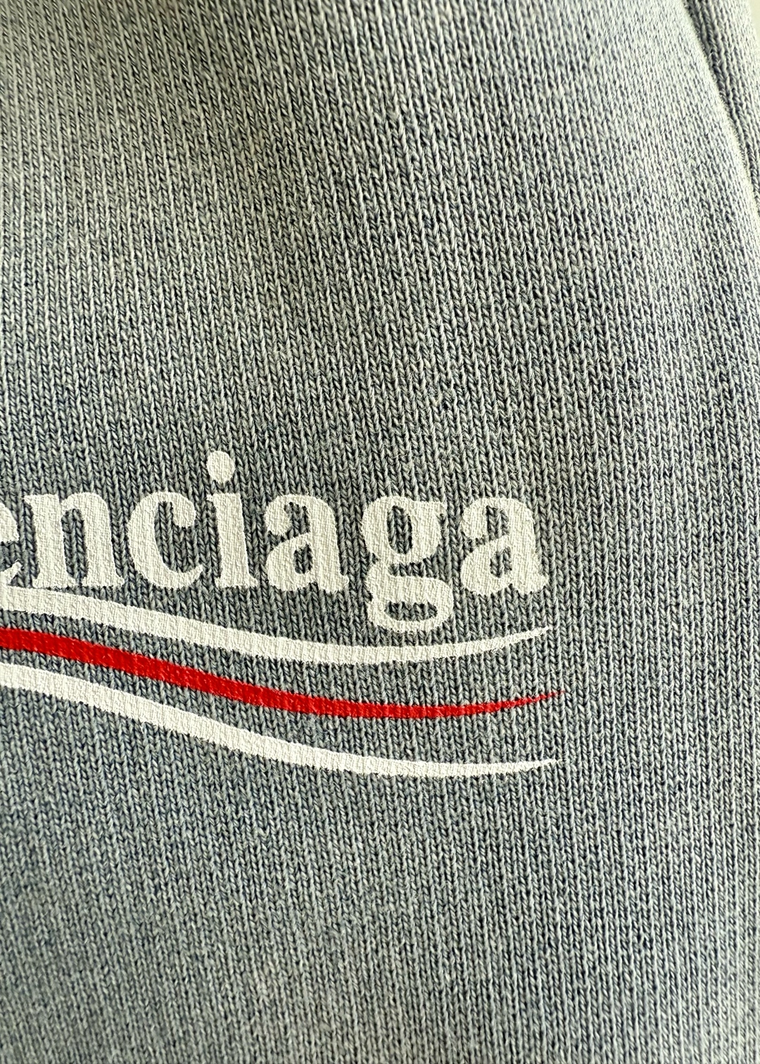 Balenciaga Women's Distressed Logo Print Sweatpants - Vintage Gray 4 cmp i1737350636059 9474 0 2