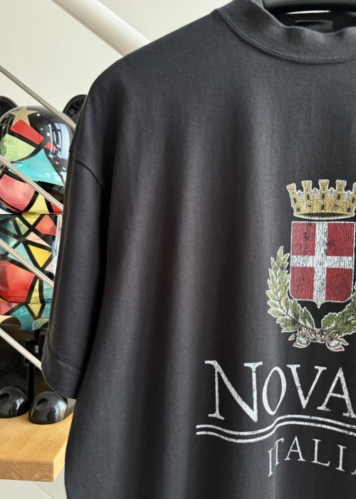 Novara Print Tee, Seamless Round Fabric, Breathable, Short Sleeve Summer Top
