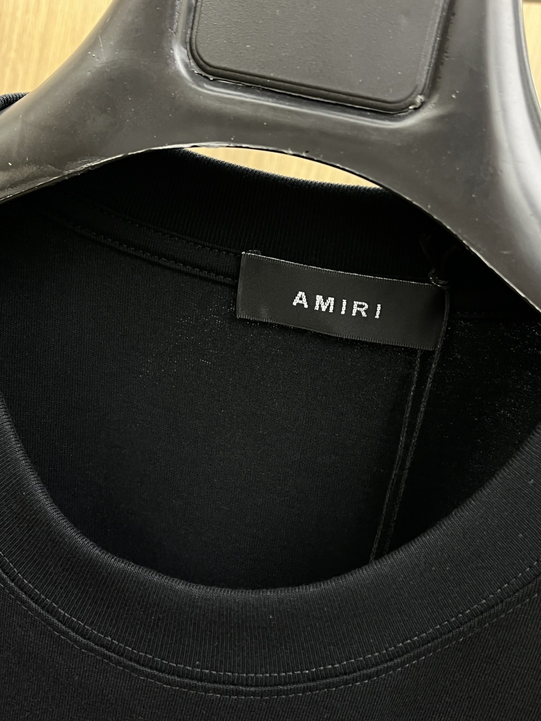 早春 AMIRI 🔥🔥春夏新款简约字母印花短袖 双纱纯棉面料 多元化搭配 是眼下时尚前沿的创新趋势 复古