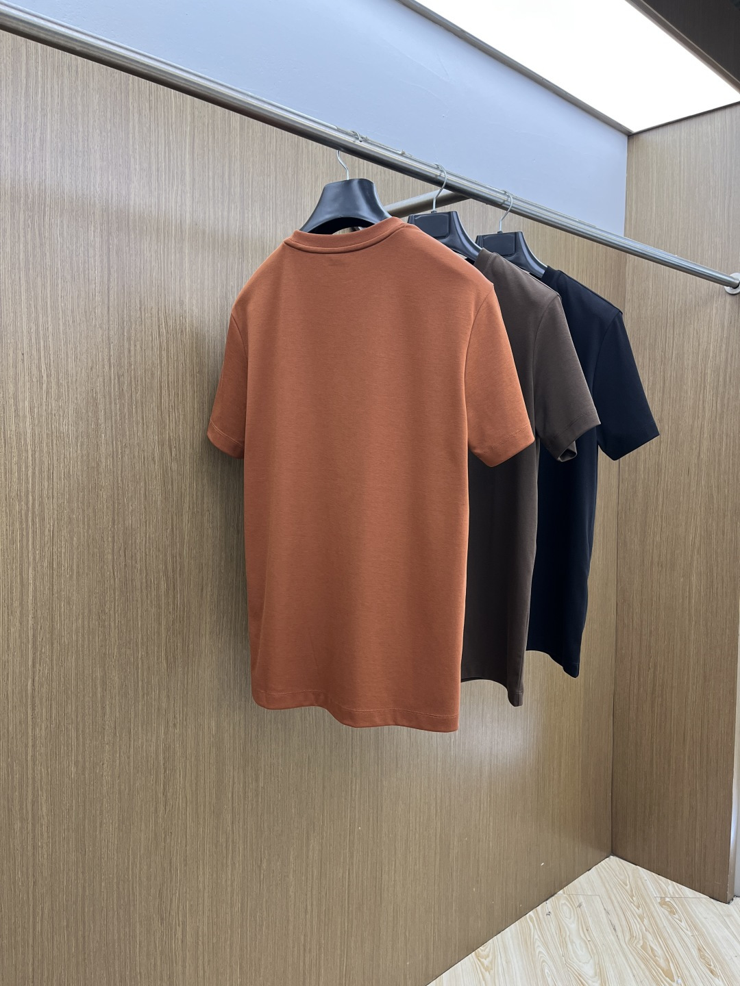 早春 Loro Piana 🔥🔥春夏新款简约休闲短袖 精选新疆长绒棉 纱线环保染色定型 面料洗水上身软软