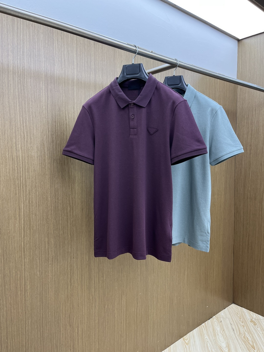 早春 PD 🔥🔥高级定制 26ss春夏新款翻领POLO短袖T恤 原版定制 面料选用进口珠地棉 轻薄透气 