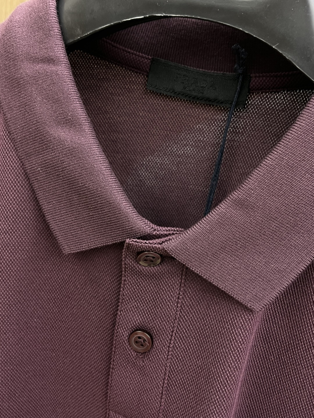 早春 PD 🔥🔥高级定制 26ss春夏新款翻领POLO短袖T恤 原版定制 面料选用进口珠地棉 轻薄透气 