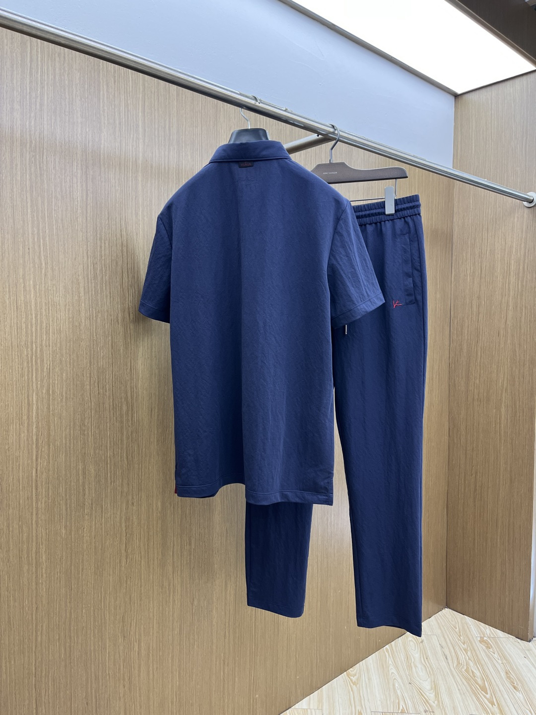 早春/套 Kiton 🔥🔥春夏新款简约休闲套装 精选新疆长绒棉 纱线环保染色定型 面料洗水上身软软舒适 