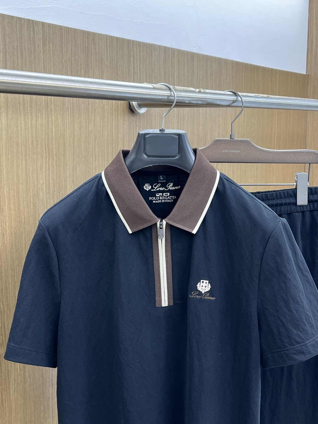 早春/套 Loro Piana 🔥🔥春夏新款简约休闲套装 精选新疆长绒棉 纱线环保染色定型 面料洗水上身