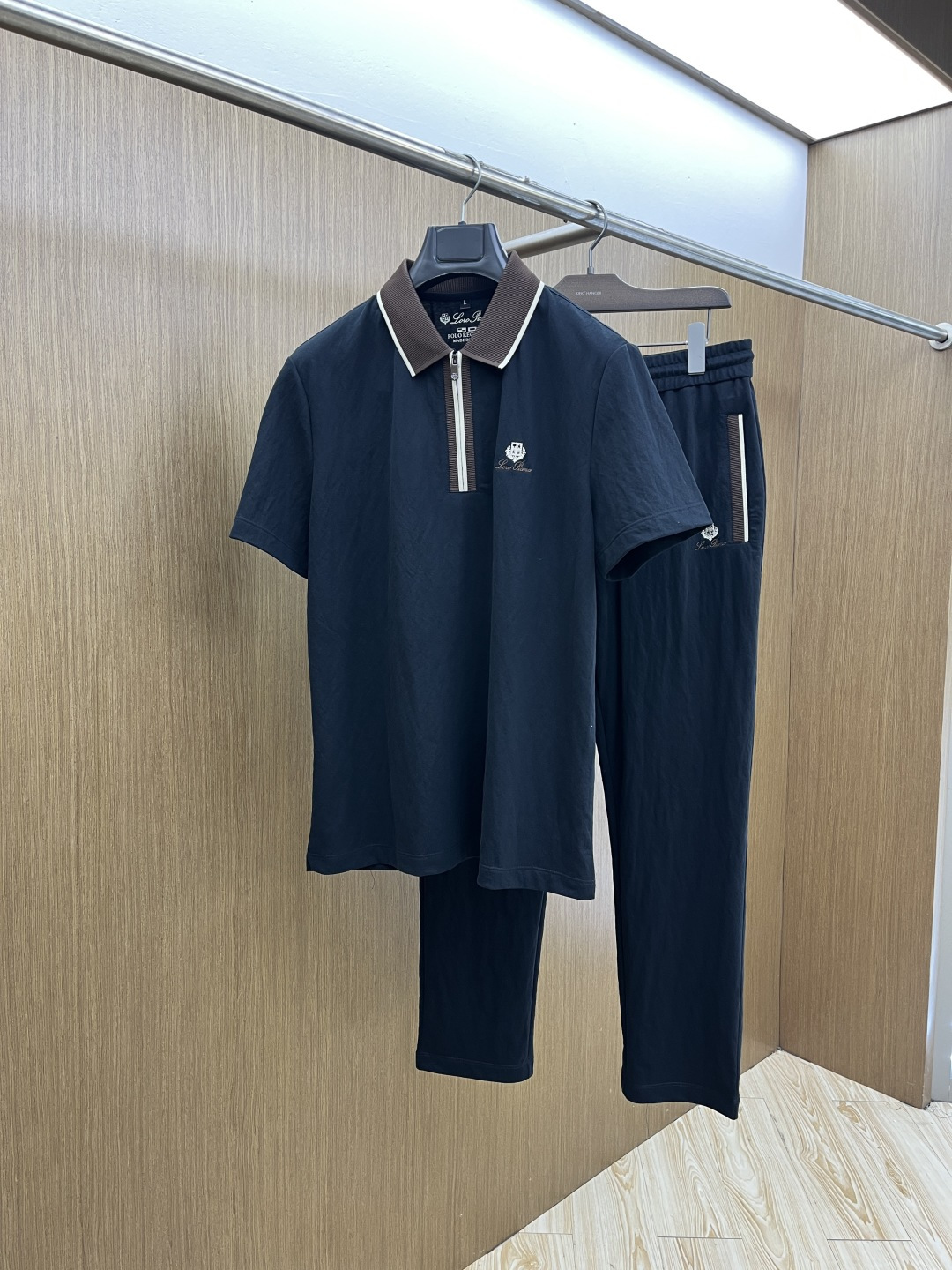 早春/套 Loro Piana 🔥🔥春夏新款简约休闲套装 精选新疆长绒棉 纱线环保染色定型 面料洗水上身